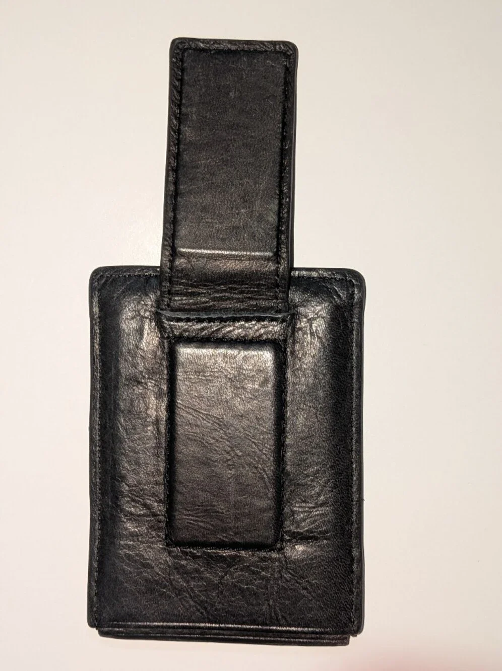 Fossil Black Leather Slim Magnetic Card Sleeve